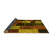 Sideview of Patchwork Yellow Transitional Rug, con1457yw