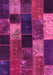 Patchwork Pink Transitional Rug, con1457pnk