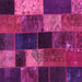 Square Patchwork Pink Transitional Rug, con1457pnk