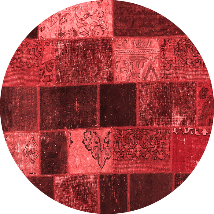 Patchwork Red Transitional Rug, con1457red