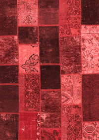 Patchwork Red Transitional Rug, con1457red