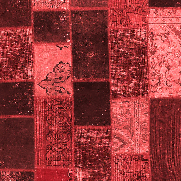 Patchwork Red Transitional Area Rugs