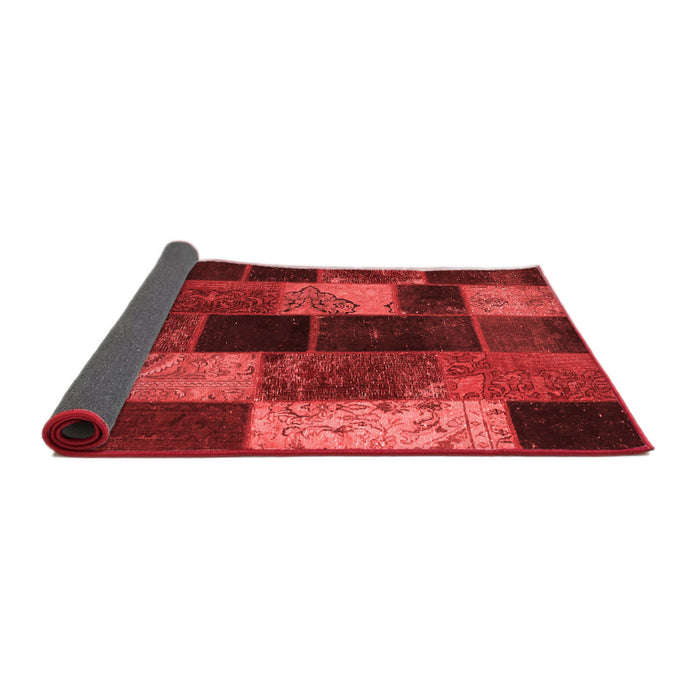 Patchwork Red Transitional Area Rugs