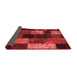 Patchwork Red Transitional Area Rugs