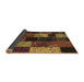 Sideview of Patchwork Brown Transitional Rug, con1457brn