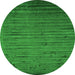 Machine Washable Abstract Green Contemporary Area Rugs, wshcon1458grn