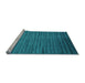 Sideview of Machine Washable Abstract Light Blue Contemporary Rug, wshcon1458lblu