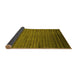 Sideview of Abstract Yellow Contemporary Rug, con1458yw