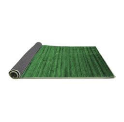 Sideview of Abstract Emerald Green Contemporary Rug, con1458emgrn