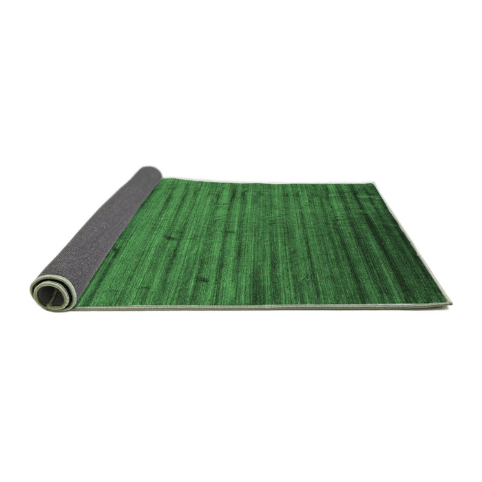 Sideview of Abstract Emerald Green Contemporary Rug, con1458emgrn