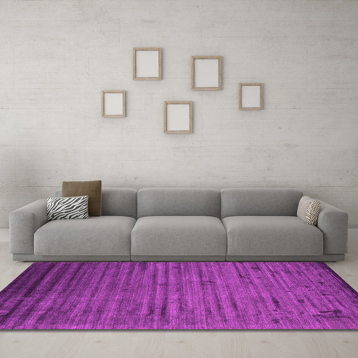 Machine Washable Abstract Pink Contemporary Rug in a Living Room, wshcon1458pnk