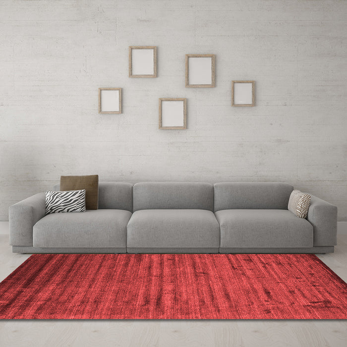 Contemporary Red Washable Rugs