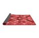 Abstract Red Contemporary Area Rugs