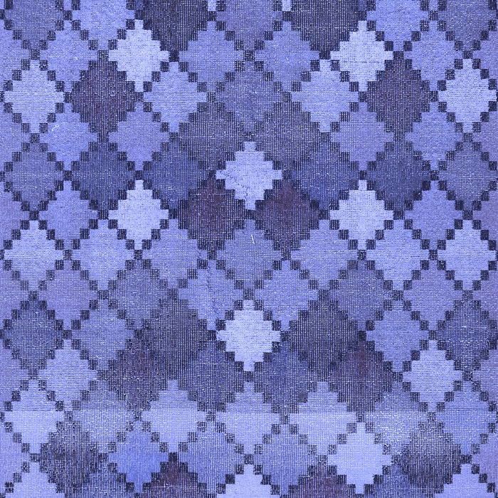 Abstract Blue Contemporary Rug, con1459blu