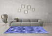 Machine Washable Abstract Blue Contemporary Rug in a Living Room, wshcon1459blu