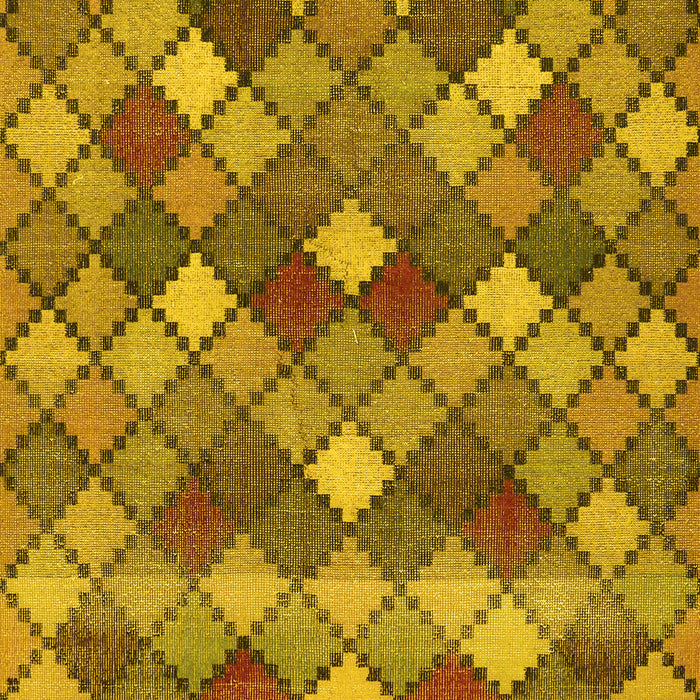 Machine Washable Abstract Yellow Contemporary Rug, wshcon1459yw