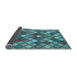 Sideview of Abstract Light Blue Contemporary Rug, con1459lblu