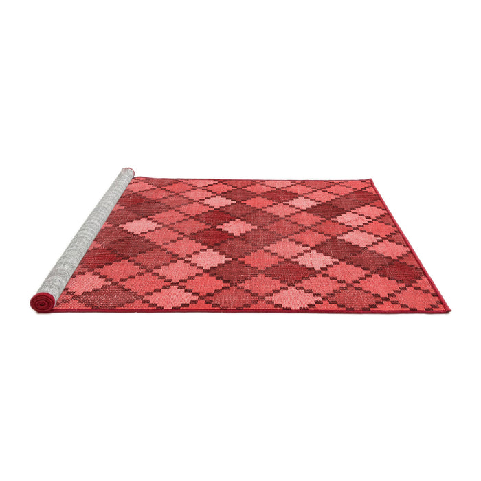 Contemporary Red Washable Rugs
