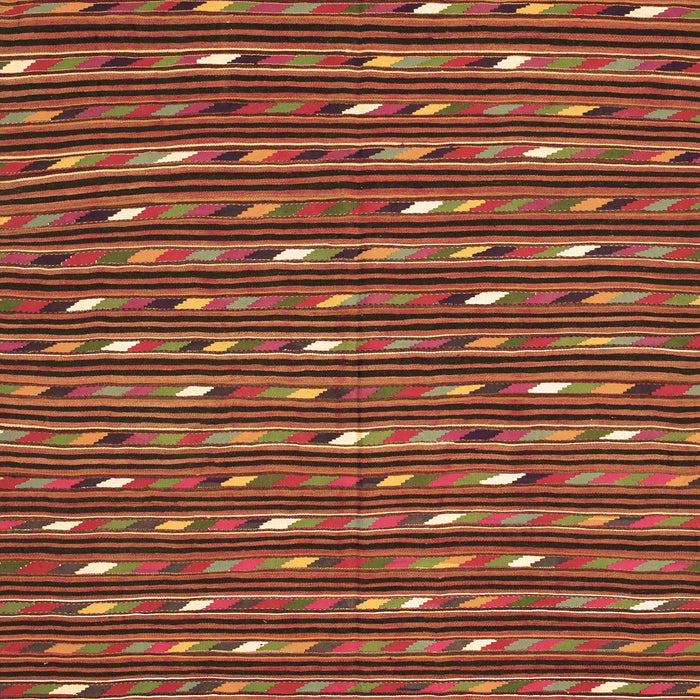 Machine Washable Oriental Brown Traditional Rug, wshcon145brn