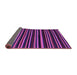 Sideview of Abstract Purple Contemporary Rug, con1460pur