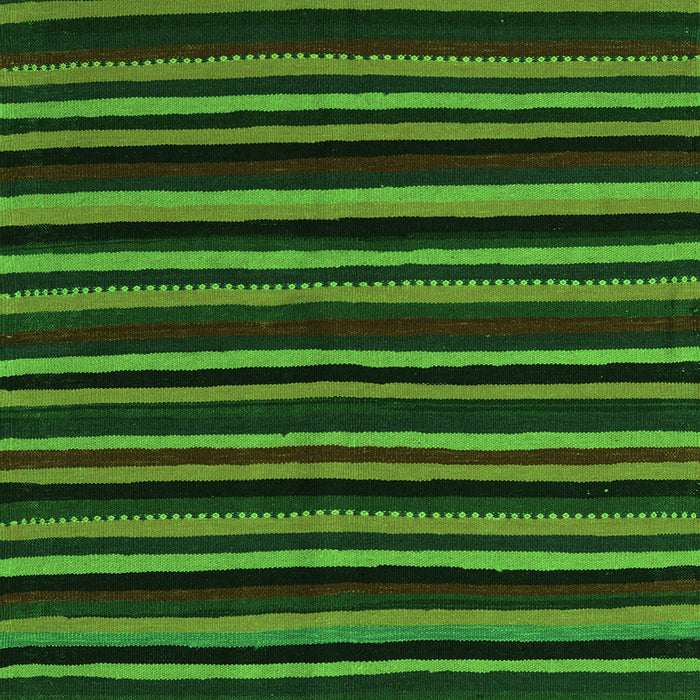 Serging Thickness of Machine Washable Abstract Green Contemporary Area Rugs, wshcon1460grn