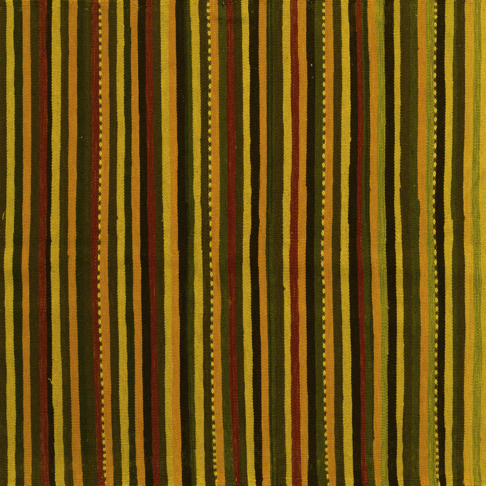 Square Machine Washable Abstract Yellow Contemporary Rug, wshcon1460yw