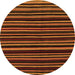 Square Abstract Orange Contemporary Rug, con1460org