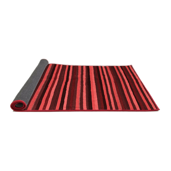 Abstract Red Contemporary Area Rugs
