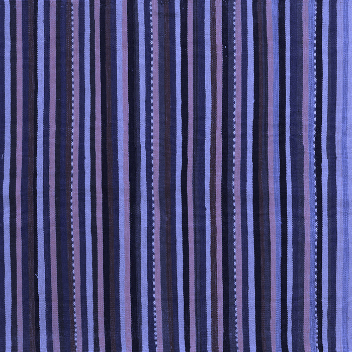 Square Machine Washable Abstract Blue Contemporary Rug, wshcon1460blu