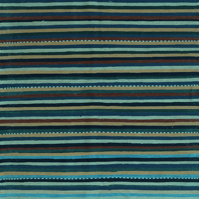 Square Abstract Light Blue Contemporary Rug, con1460lblu