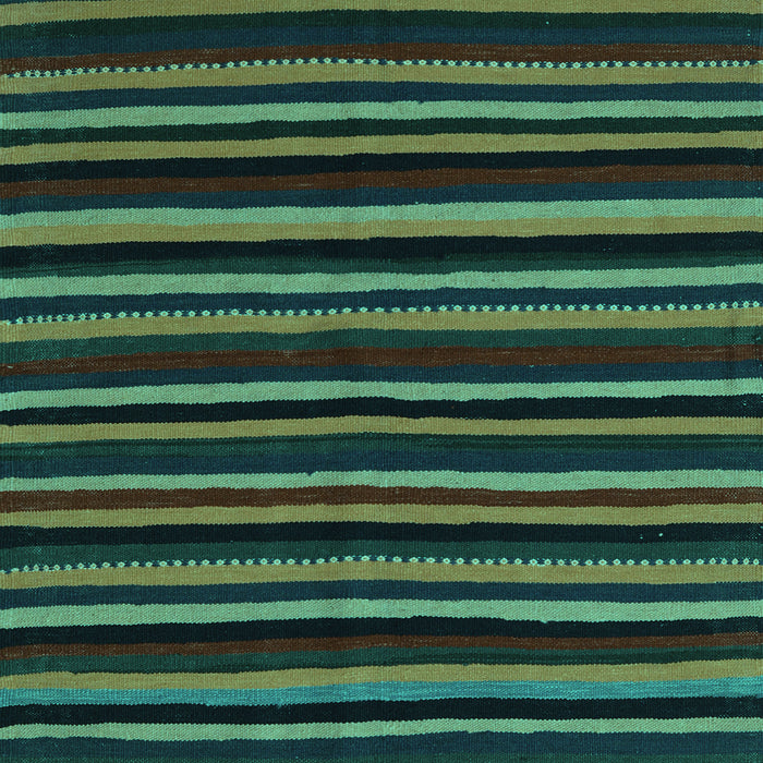 Machine Washable Abstract Turquoise Contemporary Area Rugs, wshcon1460turq