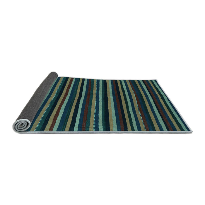 Sideview of Abstract Light Blue Contemporary Rug, con1460lblu