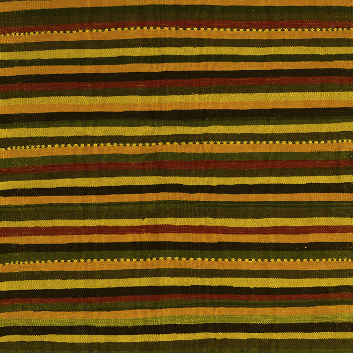 Abstract Yellow Contemporary Rug, con1460yw