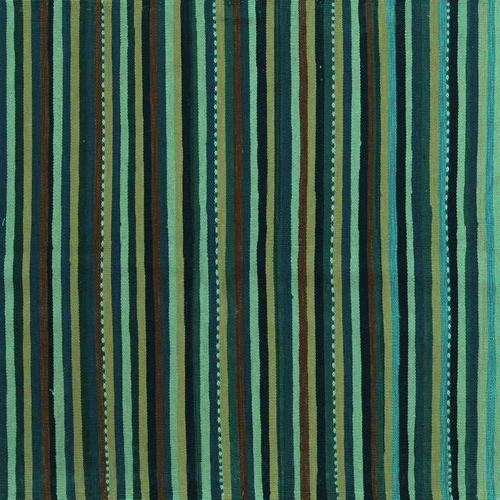 Square Machine Washable Abstract Turquoise Contemporary Area Rugs, wshcon1460turq