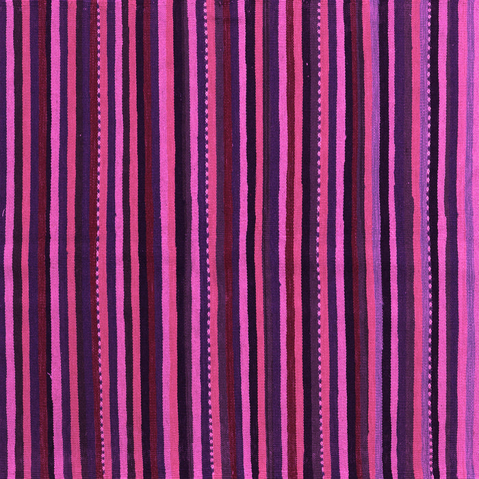 Square Machine Washable Abstract Pink Contemporary Rug, wshcon1460pnk