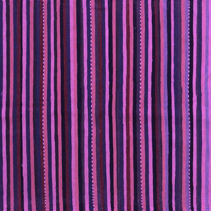 Square Abstract Purple Contemporary Rug, con1460pur