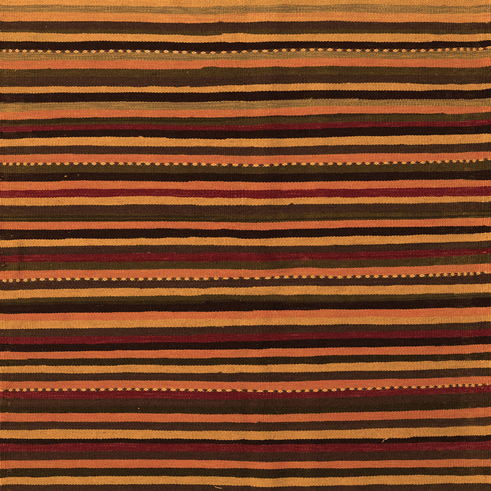 Serging Thickness of Abstract Orange Contemporary Rug, con1460org