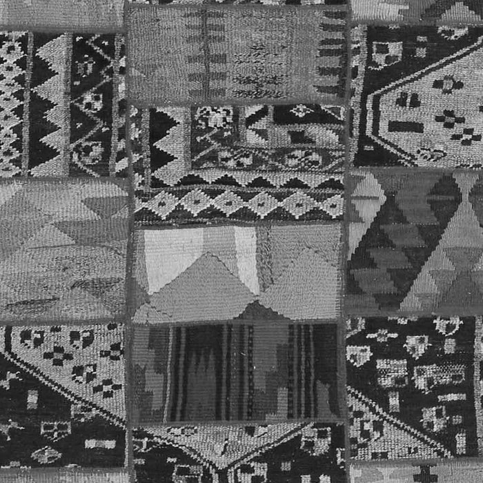 Patchwork Gray Transitional Rug, con1461gry