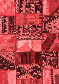 Patchwork Red Transitional Rug, con1461red