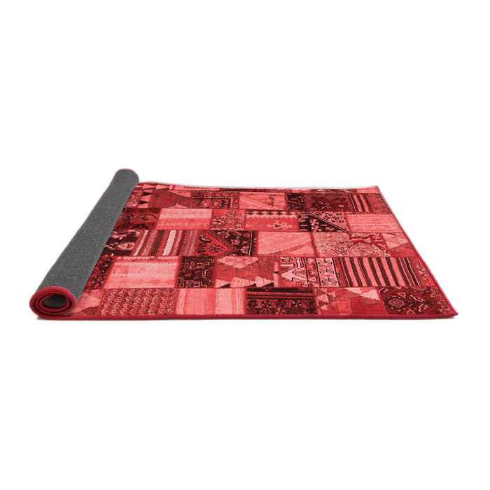 Patchwork Red Transitional Area Rugs
