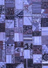 Patchwork Blue Transitional Rug, con1462blu