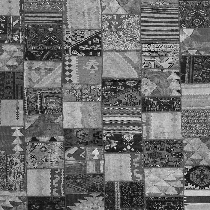 Serging Thickness of Patchwork Gray Transitional Rug, con1462gry