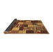 Sideview of Patchwork Brown Transitional Rug, con1462brn