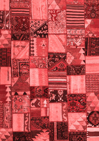 Patchwork Red Transitional Rug, con1462red