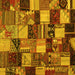 Square Patchwork Yellow Transitional Rug, con1462yw