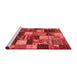 Transitional Red Washable Rugs