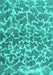 Machine Washable Abstract Turquoise Contemporary Area Rugs, wshcon1463turq