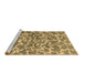 Sideview of Machine Washable Abstract Brown Contemporary Rug, wshcon1463brn