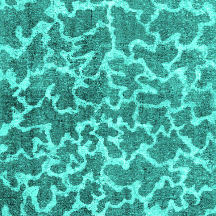 Abstract Turquoise Contemporary Rug, con1463turq