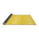 Sideview of Abstract Yellow Contemporary Rug, con1464yw